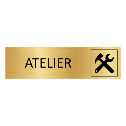Türschild Atelier