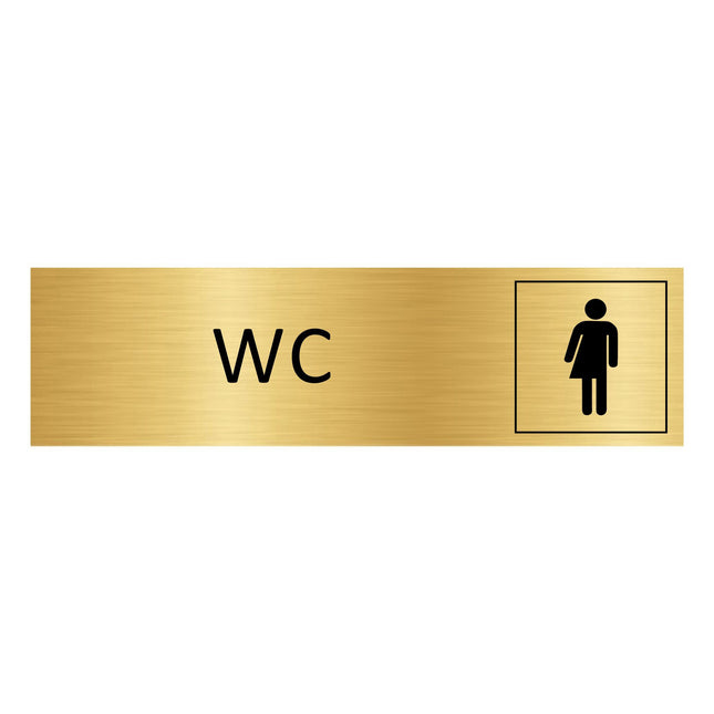 Türschild WC Unisex