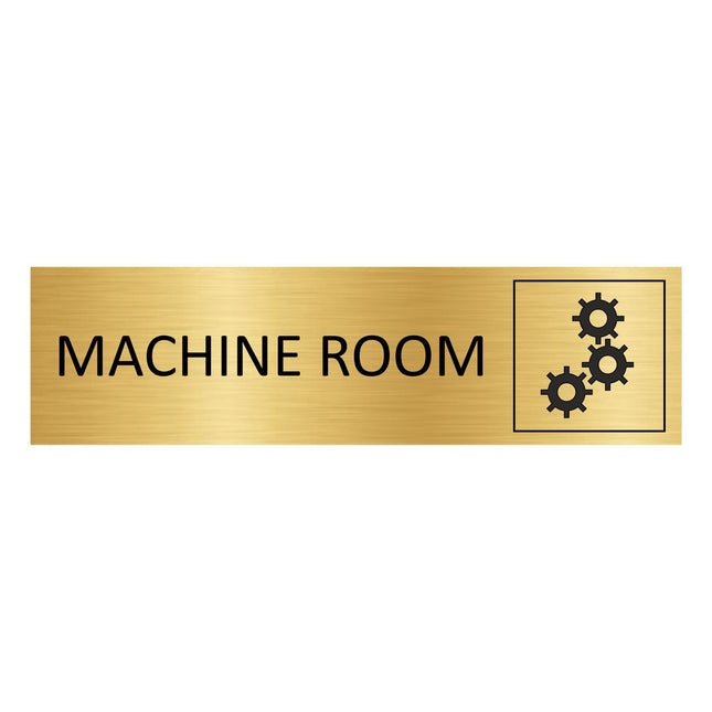 Türschild Machine Room