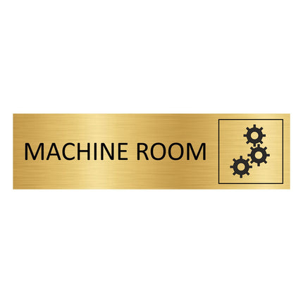 Türschild Machine Room
