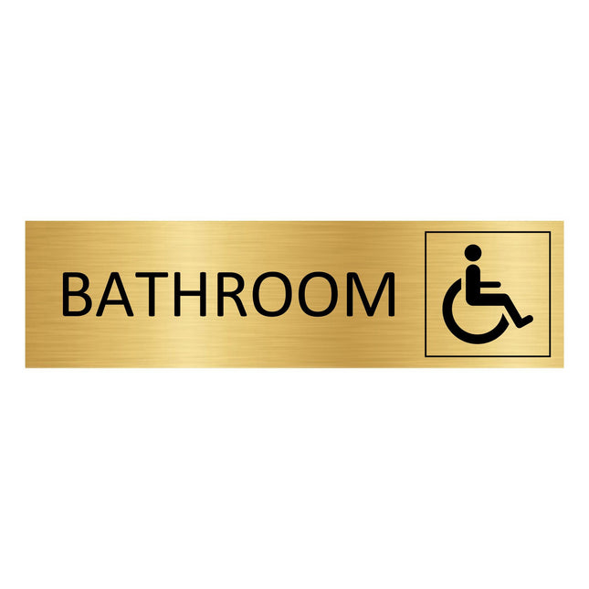 Türschild Bathroom barrierefrei