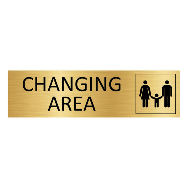 Türschild Family changing area
