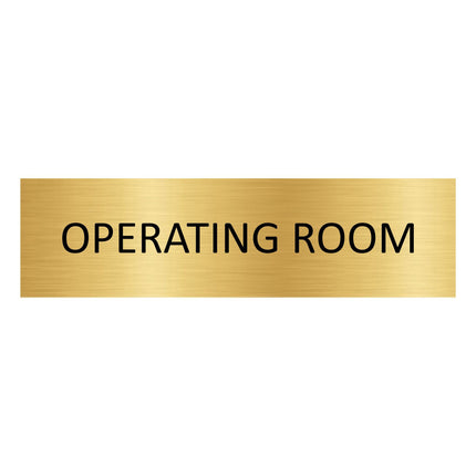 Türschild Operating Room