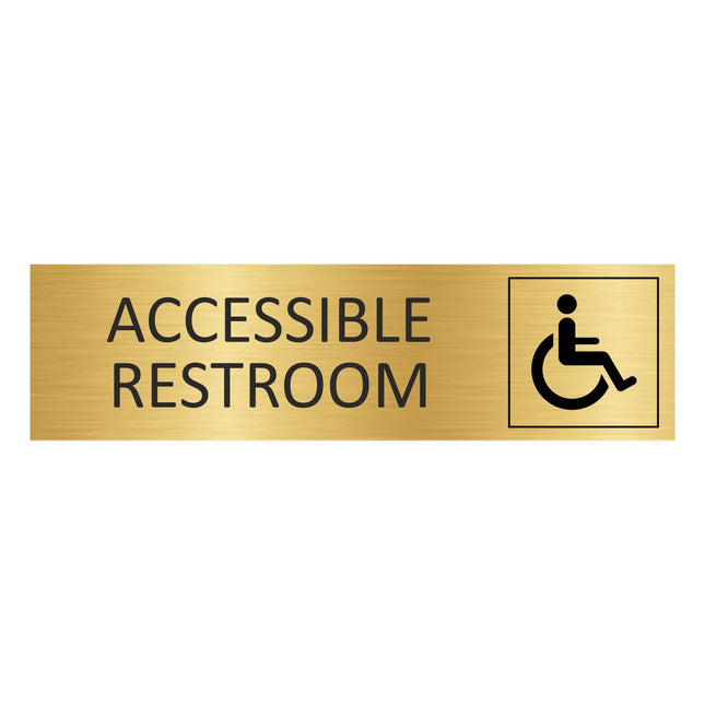 Türschild Accessible Restroom