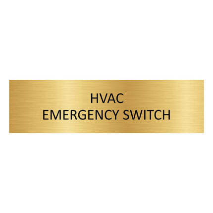 Türschild HVAC Emergency Switch