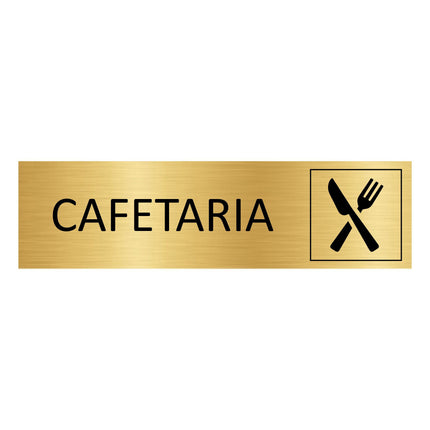 Türschild Cafetaria