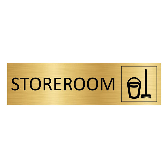 Türschild Storeroom
