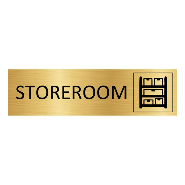 Türschild Storeroom