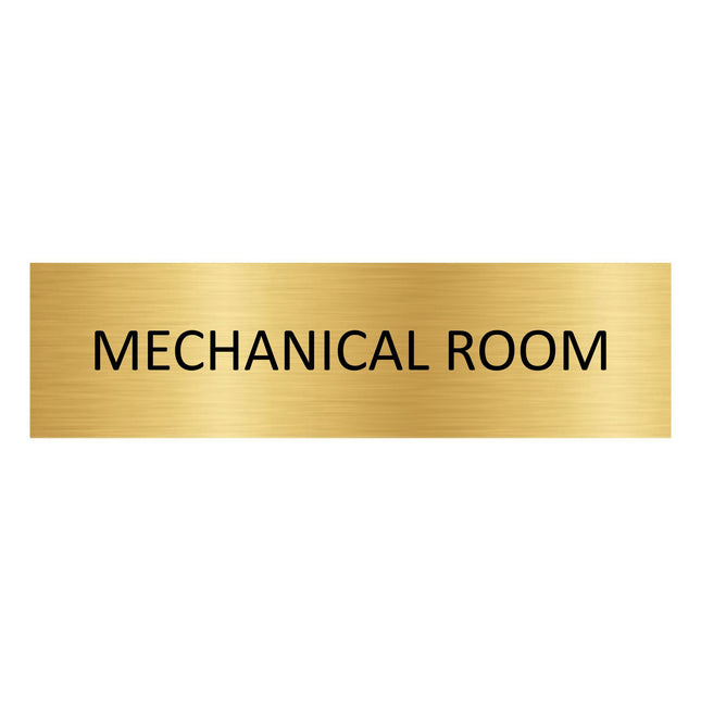 Türschild Mechanical Room