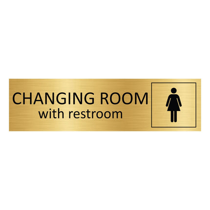 Türschild Women's changing room with restroom