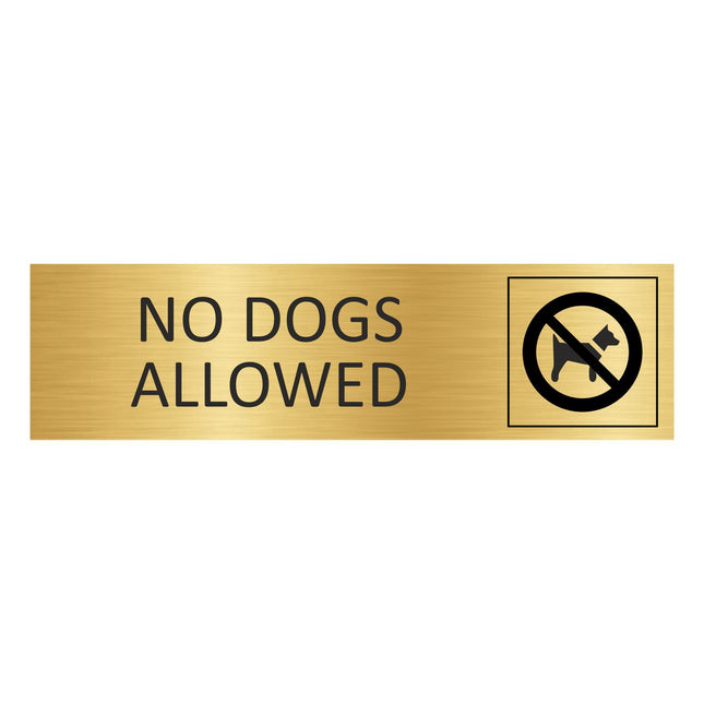 Türschild No dogs allowed