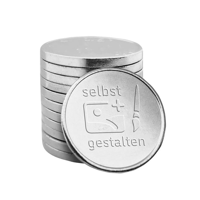 Einkaufswagenmünze 1€ selbst gestalten - 1000 Stück