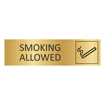 Türschild Smoking allowed