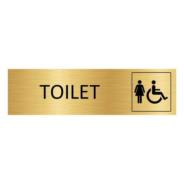 Türschild Toilet Damen & Barrierefrei