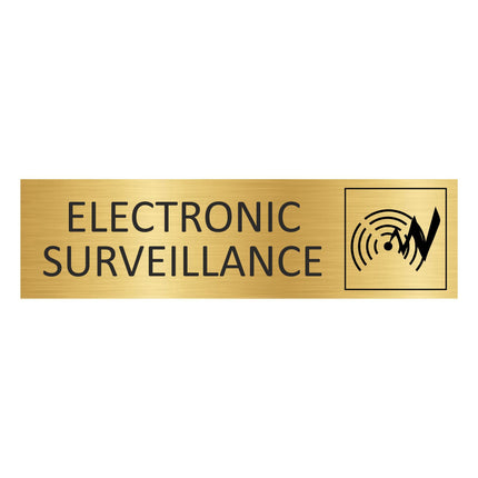 Türschild Electronic Surveillance