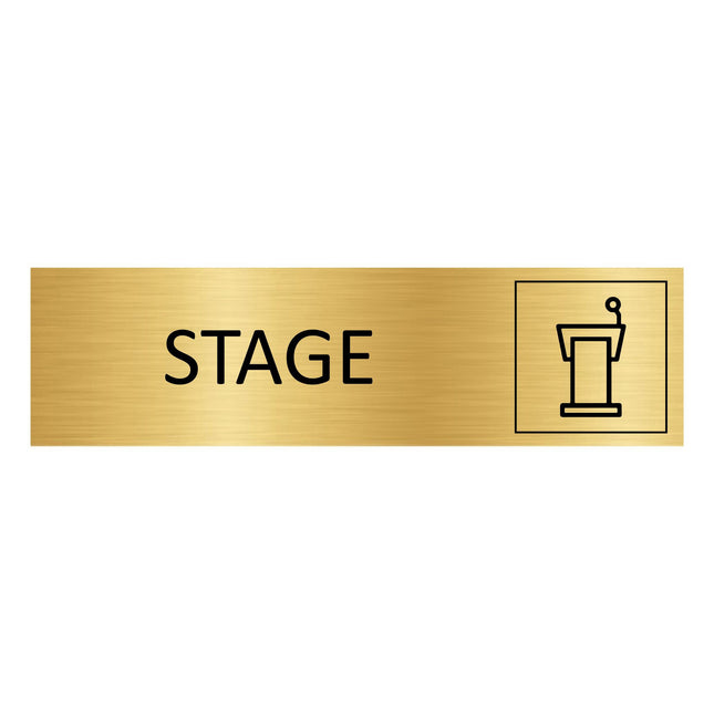 Türschild Stage