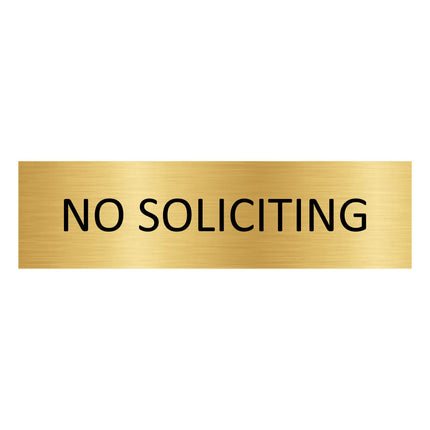 Türschild No soliciting