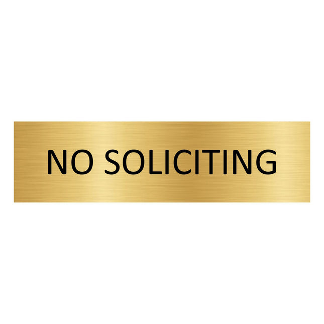 Türschild No soliciting