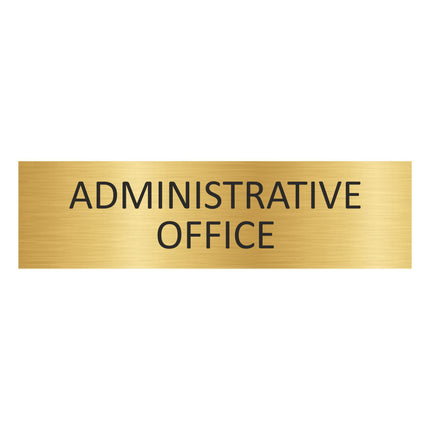Türschild Administrative Office