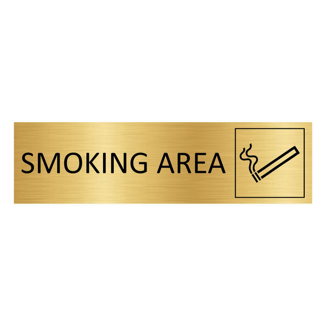 Türschild Smoking Area