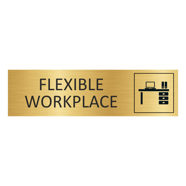 Türschild Flexible workspace