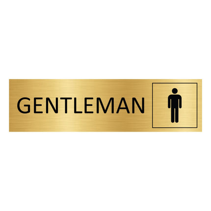 Türschild Gentleman