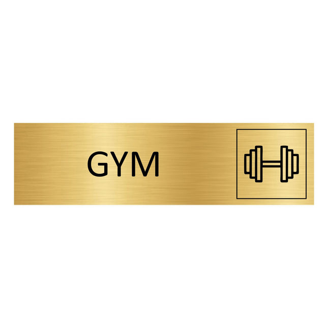 Türschild Gym
