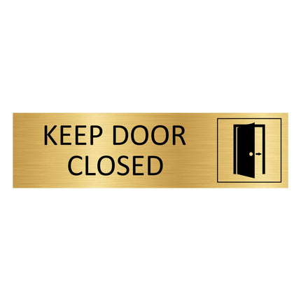 Türschild Keep door closed