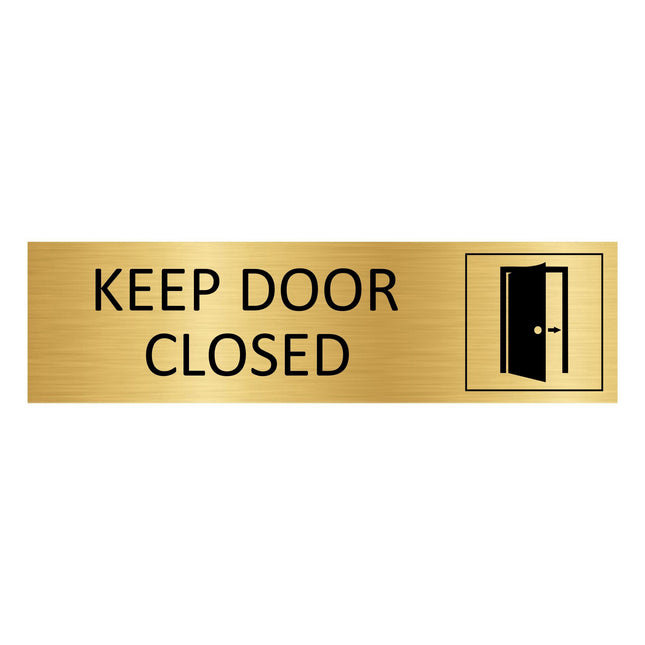 Türschild Keep door closed