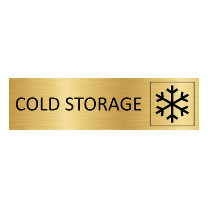 Türschild Cold storage