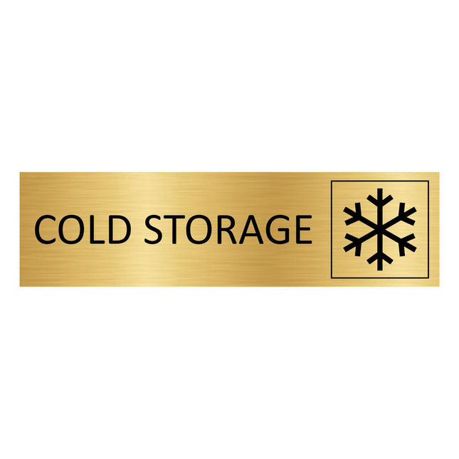 Türschild Cold storage