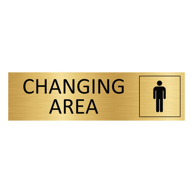 Türschild Men's changing area