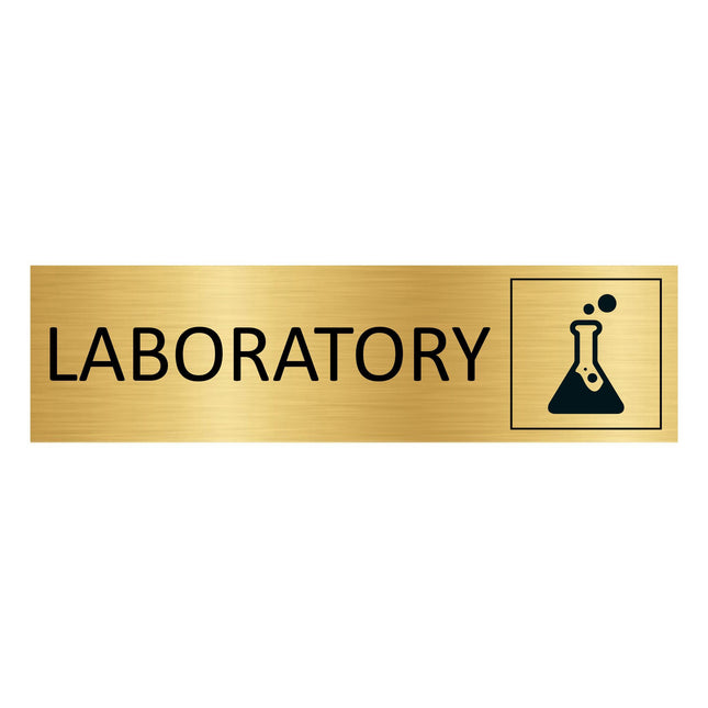 Türschild Laboratory