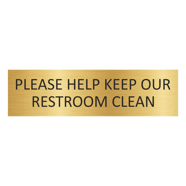 Türschild Keep Restroom Clean