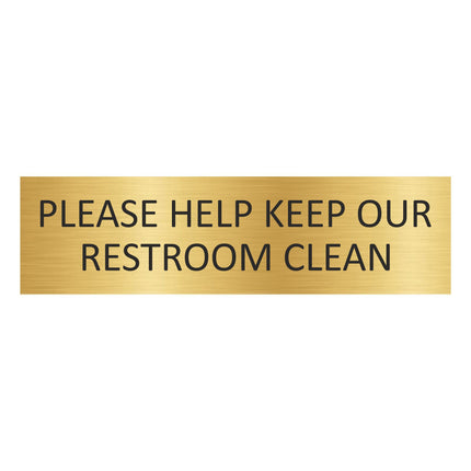 Türschild Keep Restroom Clean