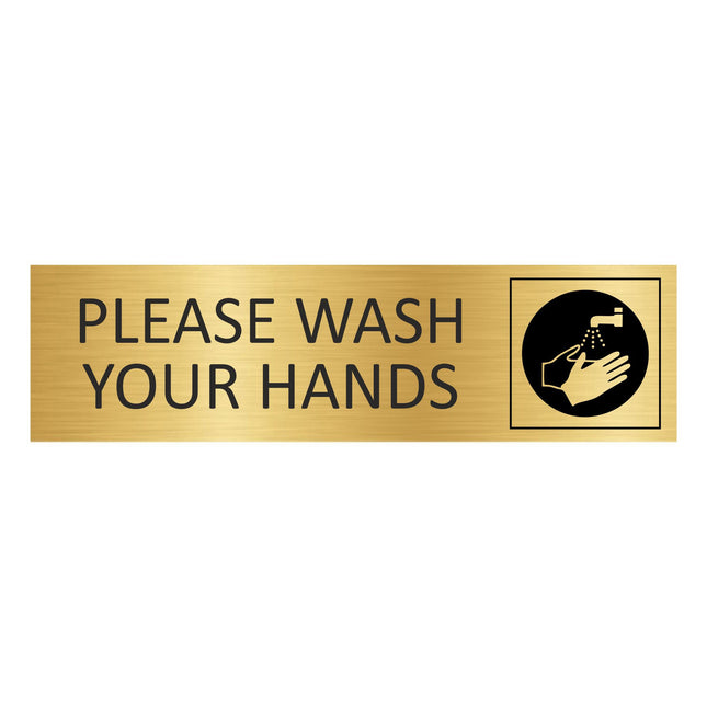 Türschild Please Wash Your Hands