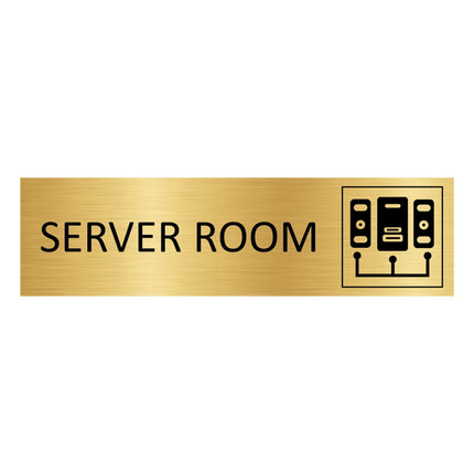 Türschild Server room
