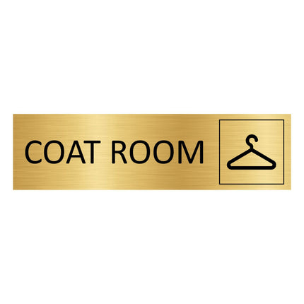 Türschild Coat room