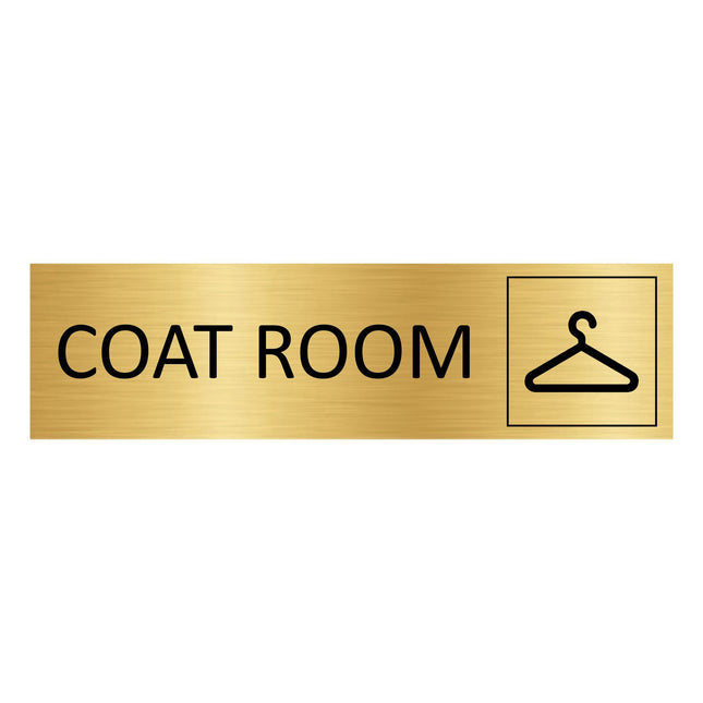Türschild Coat room