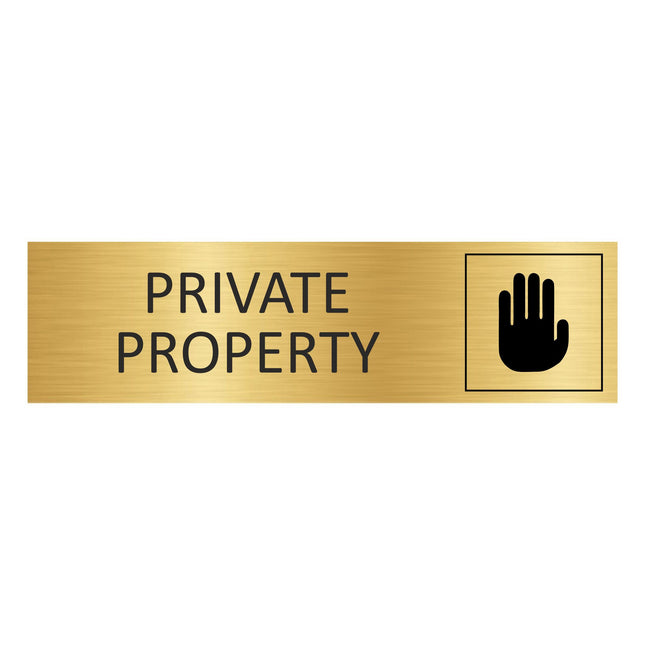 Türschild Private Property