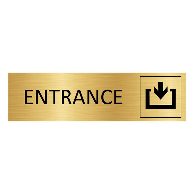 Türschild Entrance