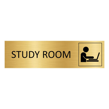 Türschild Study room