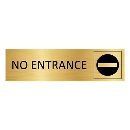 Türschild No entrance
