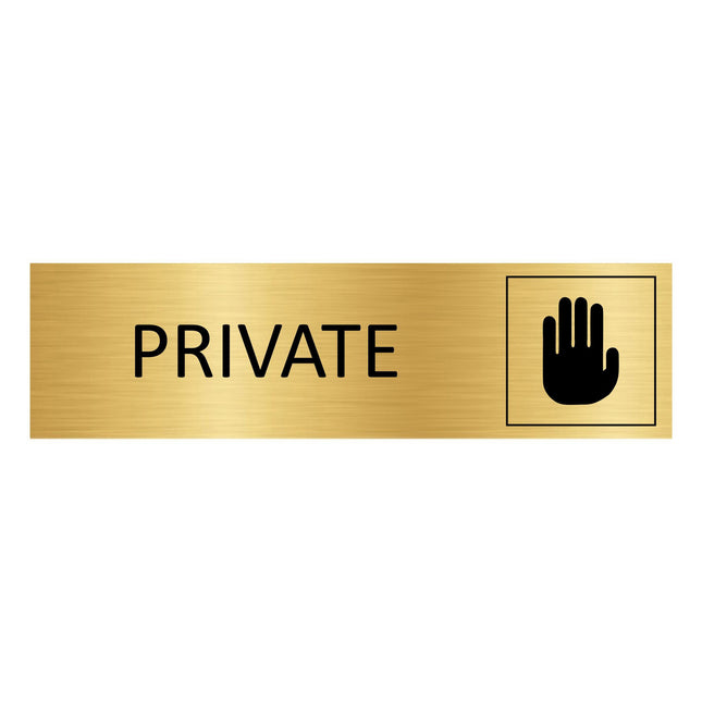 Türschild Private