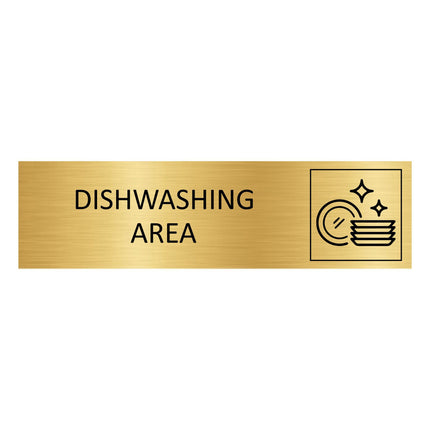 Türschild Dishwashing Area