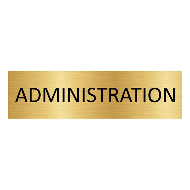 Türschild Administration