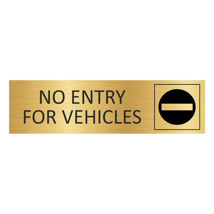 Türschild No entry for vehicles