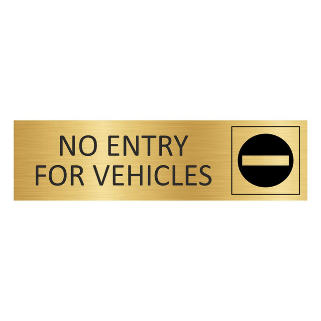Türschild No entry for vehicles