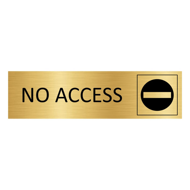 Türschild No access