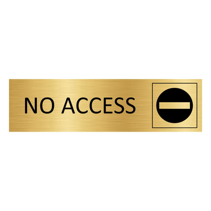 Türschild No access